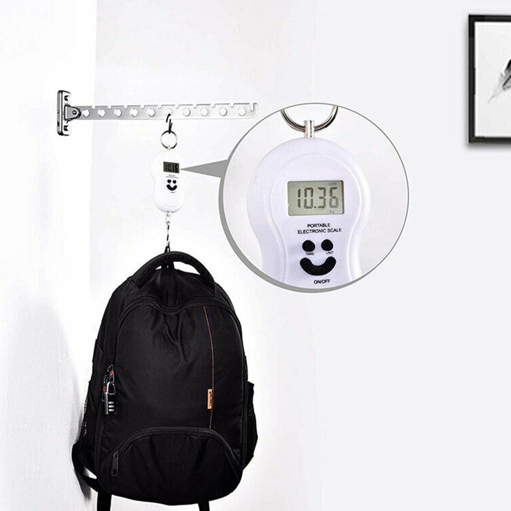 8/10 Holes Stainless Steel Clothes Rack Hook Foldable Clothes Hanging Rod Multi-Purpose Clothes Drying Rack for Closet Storage