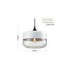 Nordic Retro Glass Pendant Light for Dining, Living Room, Bar, Cafe