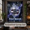 Tapiserie de perete personalizată, Text personalizat Borussia Mönchengladbach, Artă de perete din material moale pentru decor interior