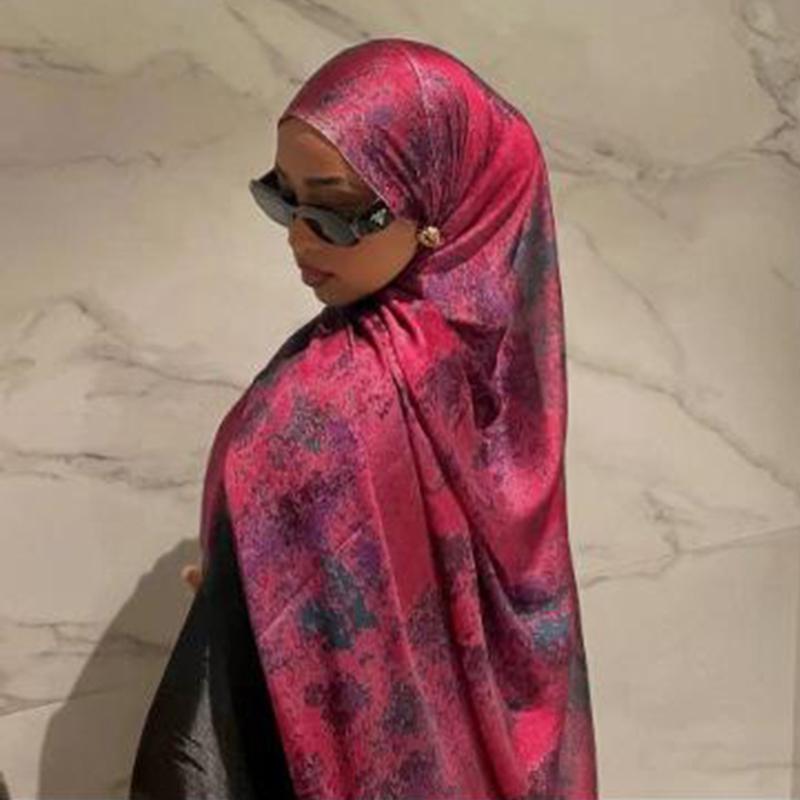 Farbverlauf Grün Aquarell Floral Bedruckt Modal Atmungsaktiv Leicht Gewicht Weiche Baumwolle Rayon Viskose Gewebt Modal Muslimische Frauen Schal