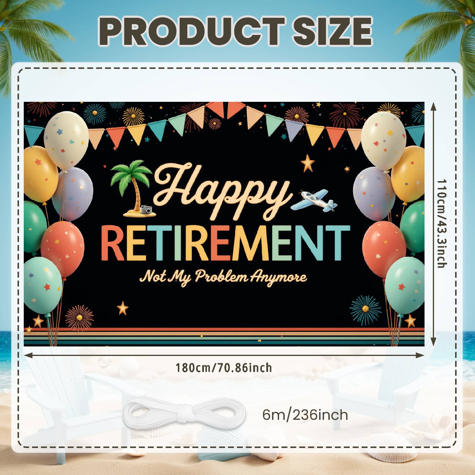 Retirement Background Multicolor Text Retirement Celebration Banner Retirement Event Banner Festive Bunting For Family Retiree