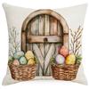 New Easter Pillowcase Country Cartoon Rabbit Easter Egg Pillowcase Sofa Cushion Pillowcase