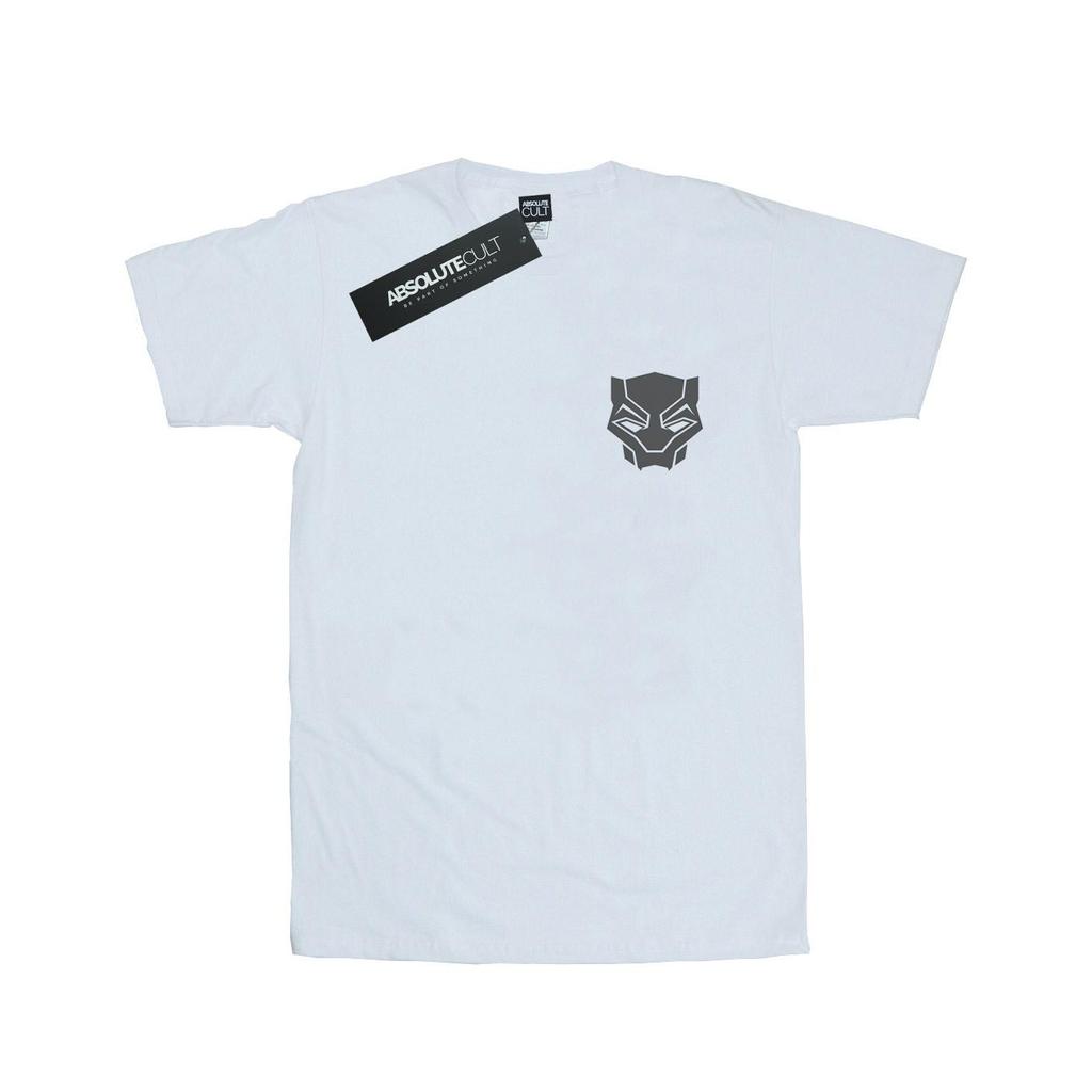 Marvel Mens Black Panther Black On Black Chest Print T-Shirt