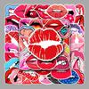 50pcs Waterproof Lip Graffiti Trendy DIY Stickers for Skateboards, Phone Cases, and Luggage