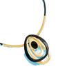 Retro Kreisförmig Oval Anhänger Halskette Modisch Charme Exquisite Kreativität Übertriebene Accessoires