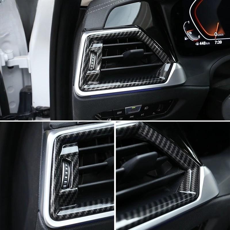 For BMW 2 3 4 Series G42 G20 G22 G23 G26 M3 G80 M4 G82 2025 Car Dashboard Panel Side Air Condition Vent Outlet Cover Trim