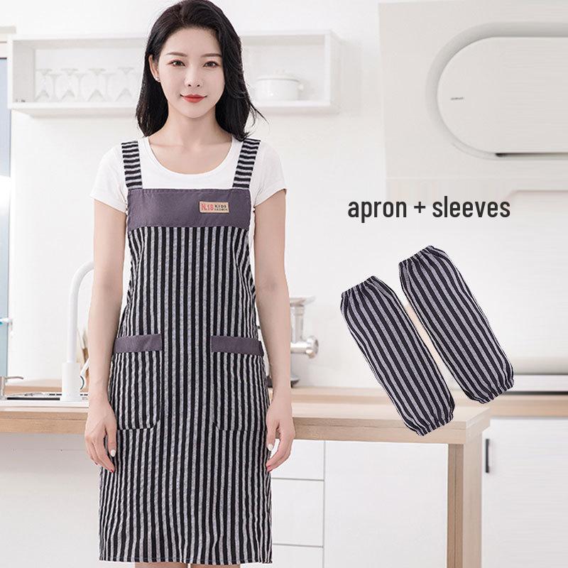 Breathable Oil-Proof Stain-Resistant Kitchen Waist Apron – Stylish & Durable for Summer