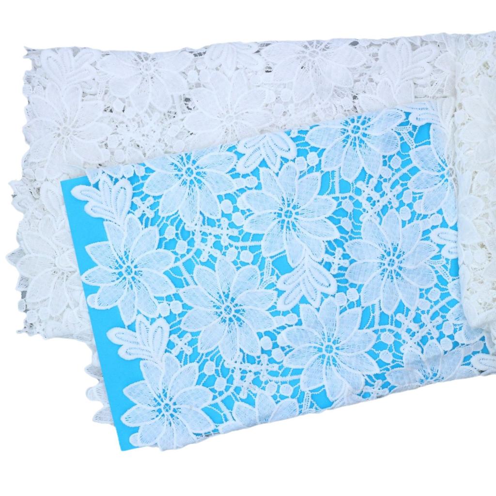 Full Embroidery Milk Silk Fabric Water Soluble Lace Lace Fashion Skirt Accessories Computer Embroidery