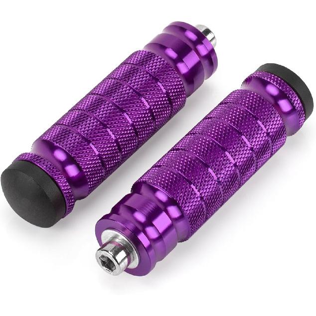 XINGWU Universal M8 Foot Pegs Bike Pegs CNC Anti-Skid Footpegs for Super 73 Yamaha Honda Suzuki Aprilia Electric Car Motorbike Scooter Mini Bike