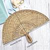 Handwoven Seagrass Wall Fan Decorative Hanging Home Boho Style Natural Fiber Craft