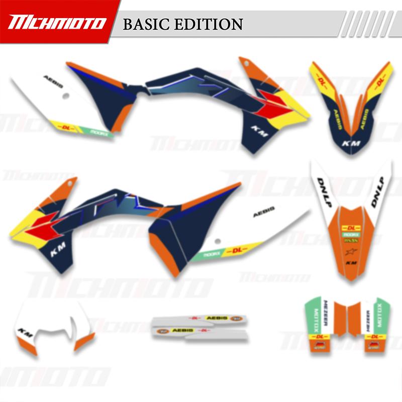 MCHMFG for KTM 125 250 300 350 450 SX SXF 2011-2025 EXC XCW 2012-2026 Motorcycle Graphics Backgrounds Decals Stickers Kits