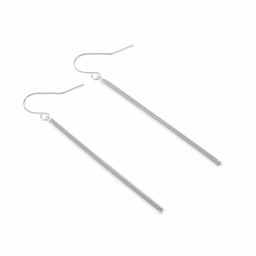 

1 пара стильных женских длинных подвесных сережек-крючков с подвеской, ювелирные изделия для вечеринки в подарок серебряный