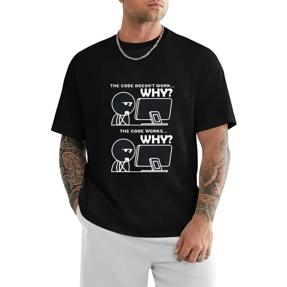 Men Women Cotton Funny Programmer Print Quality Tshirt Summer Loose Oneck Cool Short Sleeve Male Tees High Quality