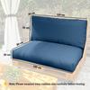 Two Piece Seat Pallet and Back Cushions - Navy Blue
