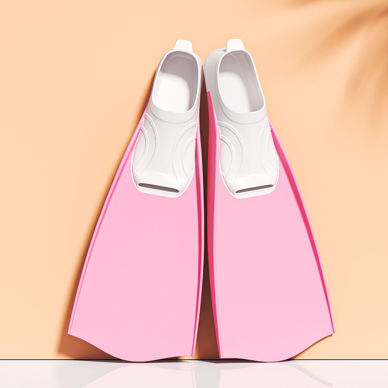 

Длинные ласты для подводного плавания и дайвинга для всех возрастов – конструкция с закрытой ногой для увеличения скорости плавания L розовый