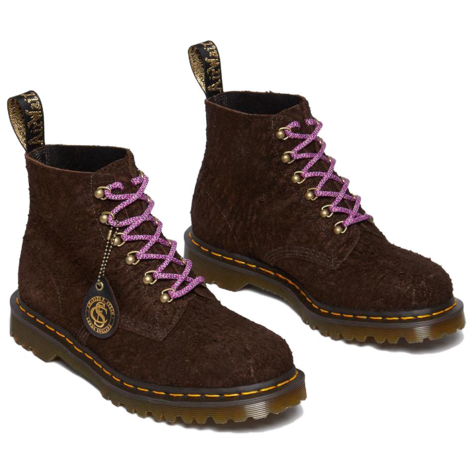 Dr. Martens Round Toe Casual Short Boots Unisex boots Dark-Brown 30946201
