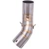 Motorcycle Motorbike Middle Exhaust Middle Mid Link Pipe Connector for Kawasaki Z900 2017-2018 Without Exhaust Muffler