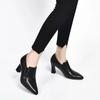 Mode 2024 Neue spitze Pumps mit tiefem Ausschnitt Frühling/Sommer/Herbst Europäischer und amerikanischer Stil Schlankmachende Arbeitsschuhe