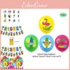Conjunto de Decorações para Festa com Tema Havaiano Inserção de Bolo de Papel Balões Bandeirolas