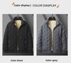 2024 Men's Stand Collar Loose Cotton Coat - Warm, Versatile, High Street Fashion Design