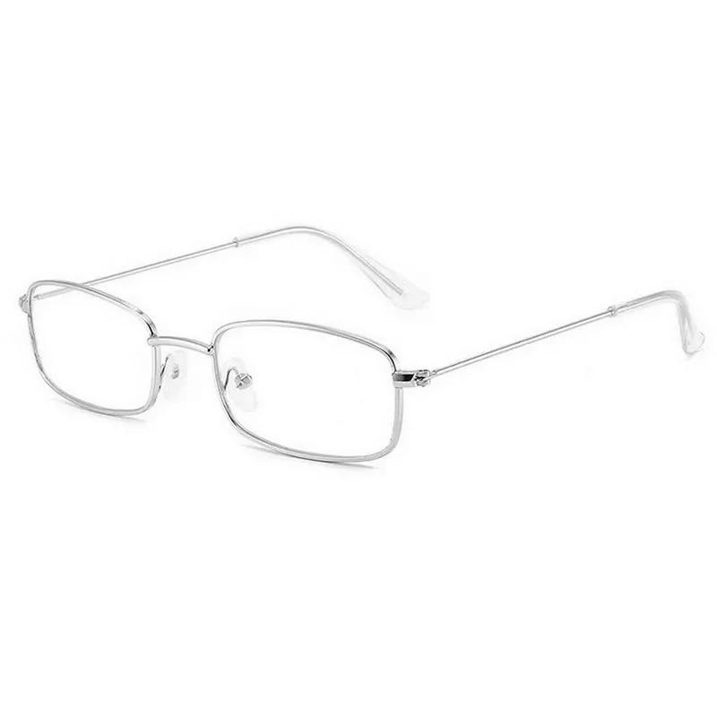 Fashion Retro Small Rectangle Metal Frame Sunglasses Vintage Square Sun Glasses Colorful Lens Men Women Trendy UV400 Eyewear