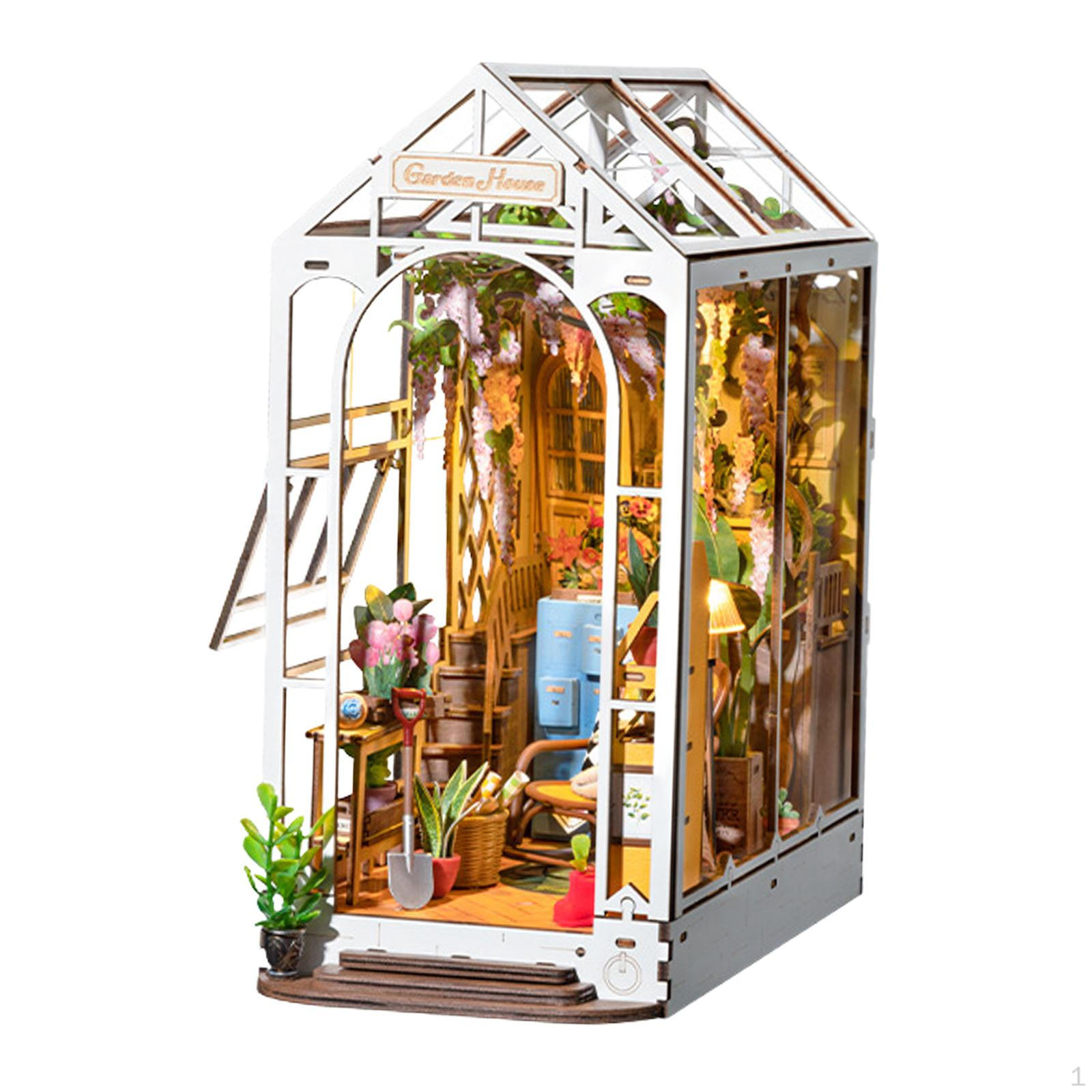 

3D деревянные миниатюрные кукольные домики наборы пазлы настольный декор ручная работа мода с мебелью и Style B