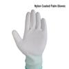 Xiaoyan White 13-Gauge Cotton Nylon Gloves with Pink Trim (14 Pairs)