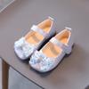 Baby Leather Flats Sequins Bowtie Princess Girls Lightweight Dress Shoes Square Party Wedding Dance School Mocassins Infantis