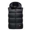Thicken Autumn Winter Men Coats Detachable Hood Mens Puffer Jacket Sleeveless White Duck Down Vest Jackets Warm Hooded Jacket