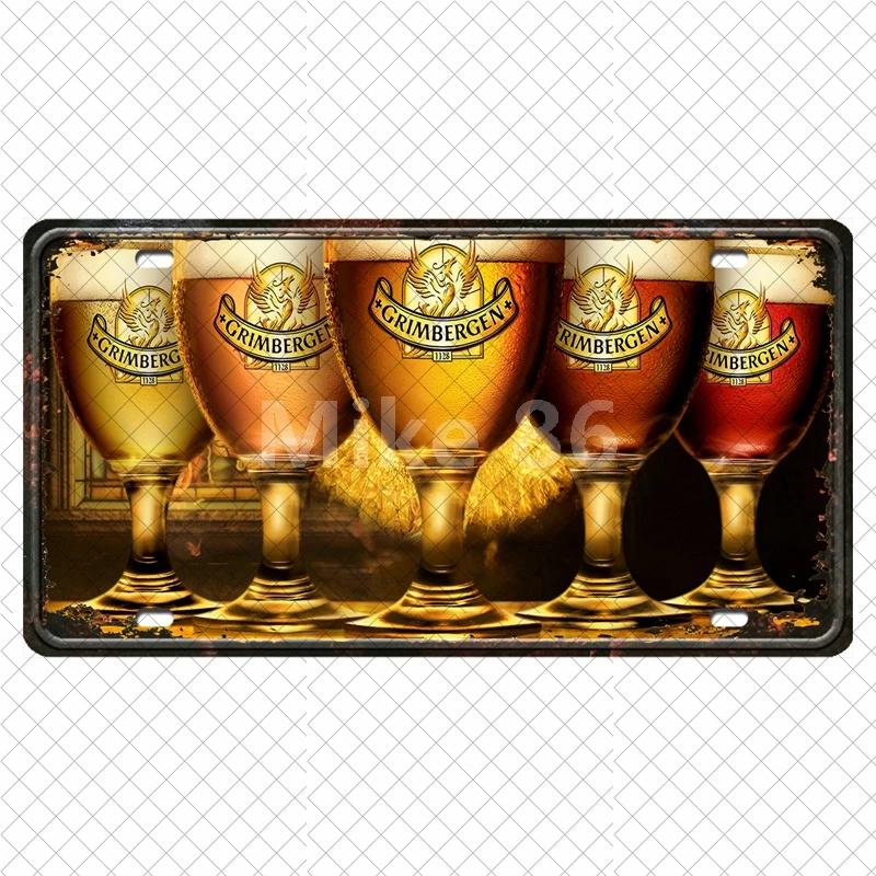 [ Mike86 ] Orval  Duvel Belgian Beer  Wine Painting Tin Poster Metal Sign Decoration DC-21 15*30 CM Home Decor