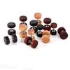 1 Pc Natural Wooden Ear Studs Earnings For Women Men Wood Round Dumbbell Piercing Punk Earrings Stud