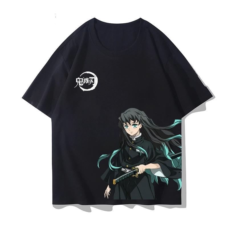 Chlapecké studentské tričko s krátkým rukávem z anime "Demon Slayer": Kimetsu No Yaiba" s postavou Tsukuro Asakazu