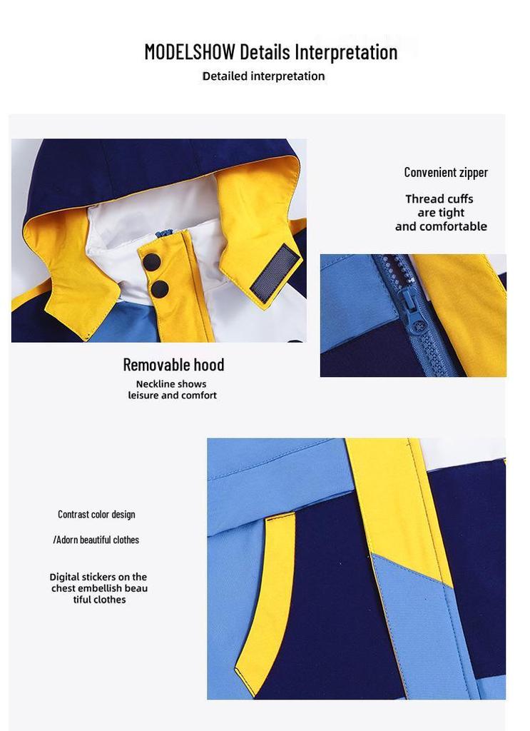 Primary School Autumn/Winter Five-Piece Windbreaker Set: New Style Warm Kindergarten Uniform