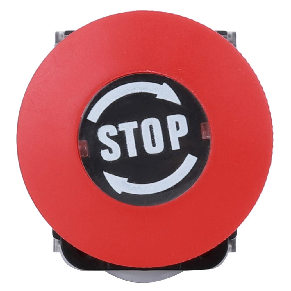 3PCs Emergency Stop Push Button On Off Industrial Accessory Engineering Plastic 440V 10A 22mm