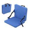 Thickened Anti Dirt Outdoor Seat Back Cushion Portable Folding Stadium Seat with Back Support for Camping Concert Blue