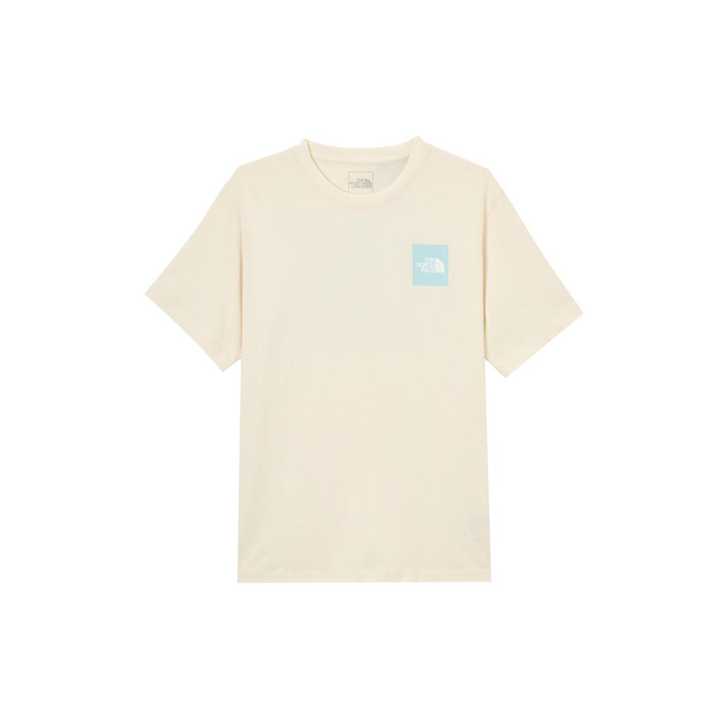 The North Face T Shirts Unisex Dune White Crew Neck Moderate NF0A8DC2-QLI
