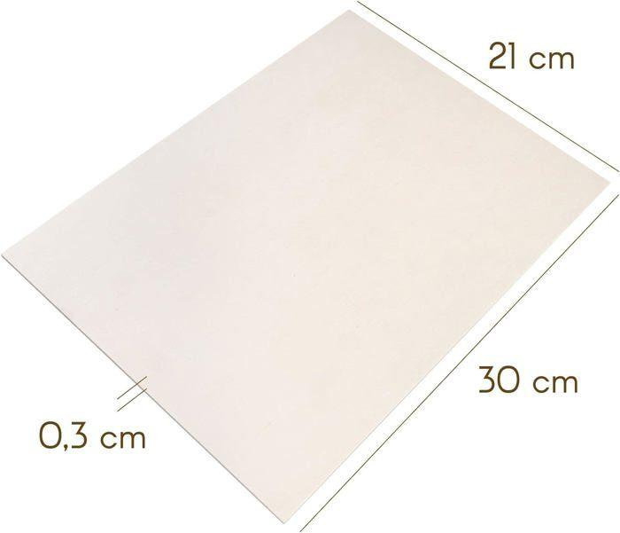 Panneau De Contreplaqué En Bois - Creative Deco - A4 - 10 Pièces - 300 X 210 Mm - Antidérapant