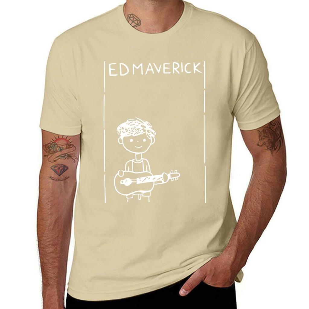ED MAVERICK Mexican Singer T-Shirt Customs Korean Fashion Oversizeds Aesthetic Clothing Men Clothes