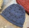 Handmade three-dimensional crochet sunflower crimped knitted hat for women with small faces, double-layer thickened warm ear protectors, pullover hat