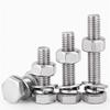 304 Stainless Steel Hex Head Bolt, Nut, & Washer Set