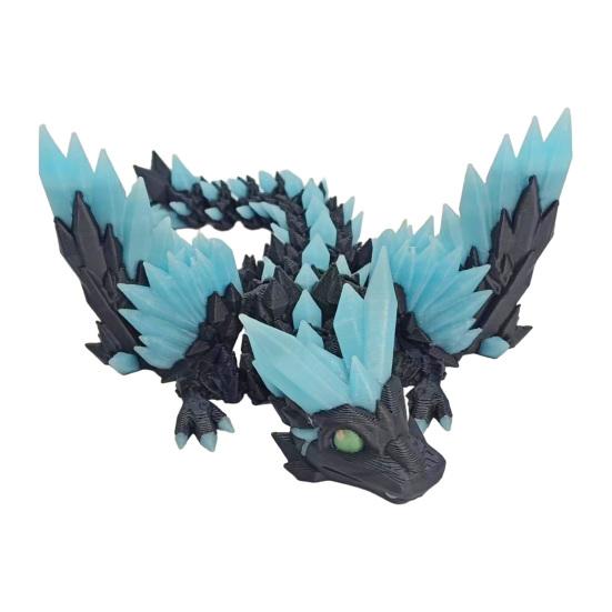 

Yousheng 3D Printed Dragon Figurine Glow-in-the-dark Flying Dragon Fidget Toy with Movable Joints Luminous Articulated Dragon Decoration Ornament