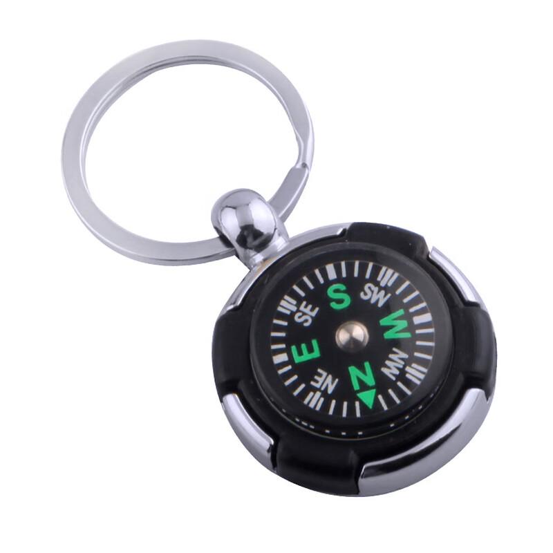 OIMG Round Compass Car Keychain