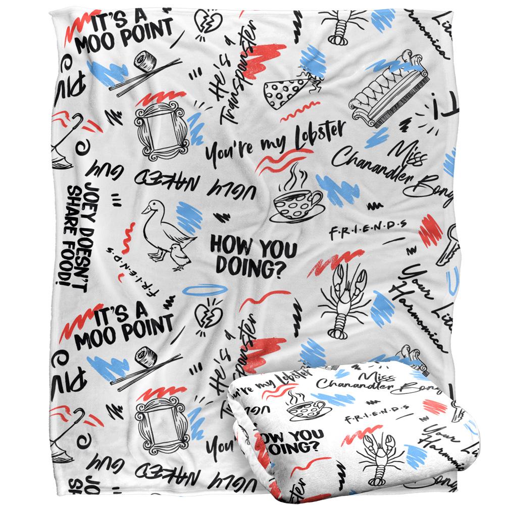 Friends Doodles Blanket