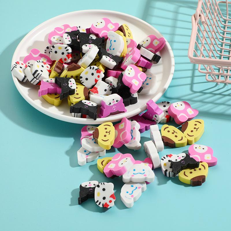 Sanrio Kindergarten Cartoon Eraser Set: Cute Pull-out Lucky Bag Stationery Accessories