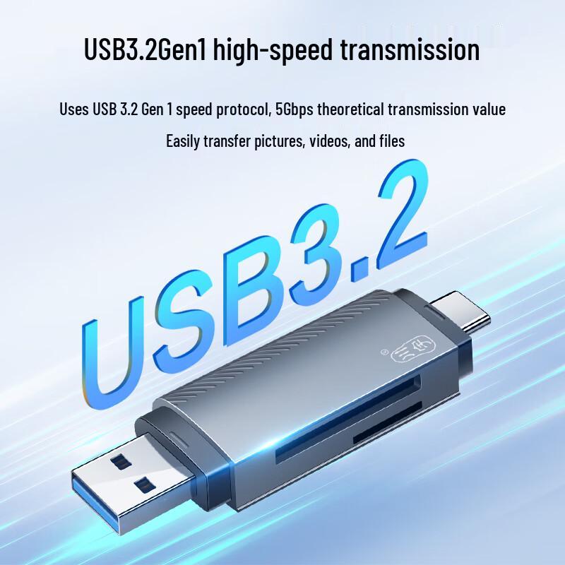 Chuan Yu USB/Type-C 3.1 SD/TF Card Reader