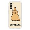 Phone Case For Samsung Galaxy S25 S24 S23 FE S22 Ultra S20 S21 5G S10 Plus S10E Soft Clear Cover Anime Capybara Porpoise