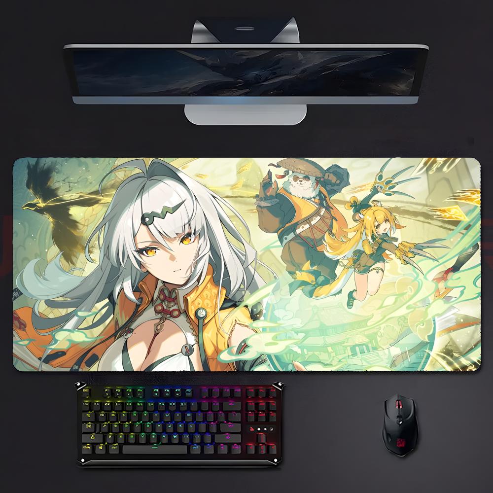 Cool Stylish Game Zenless Zone Zero Mouse Pad Large Gaming Mousepad With Stitched Edges Thickened Desk Mat Pc