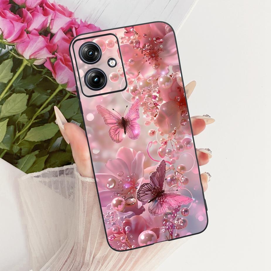 For Motorola Moto G54 G84 Case Luxury Butterfly New Painted Cover Soft TPU Phone Case For Motorola G84 G 54 MotoG84 MotoG54 Bags