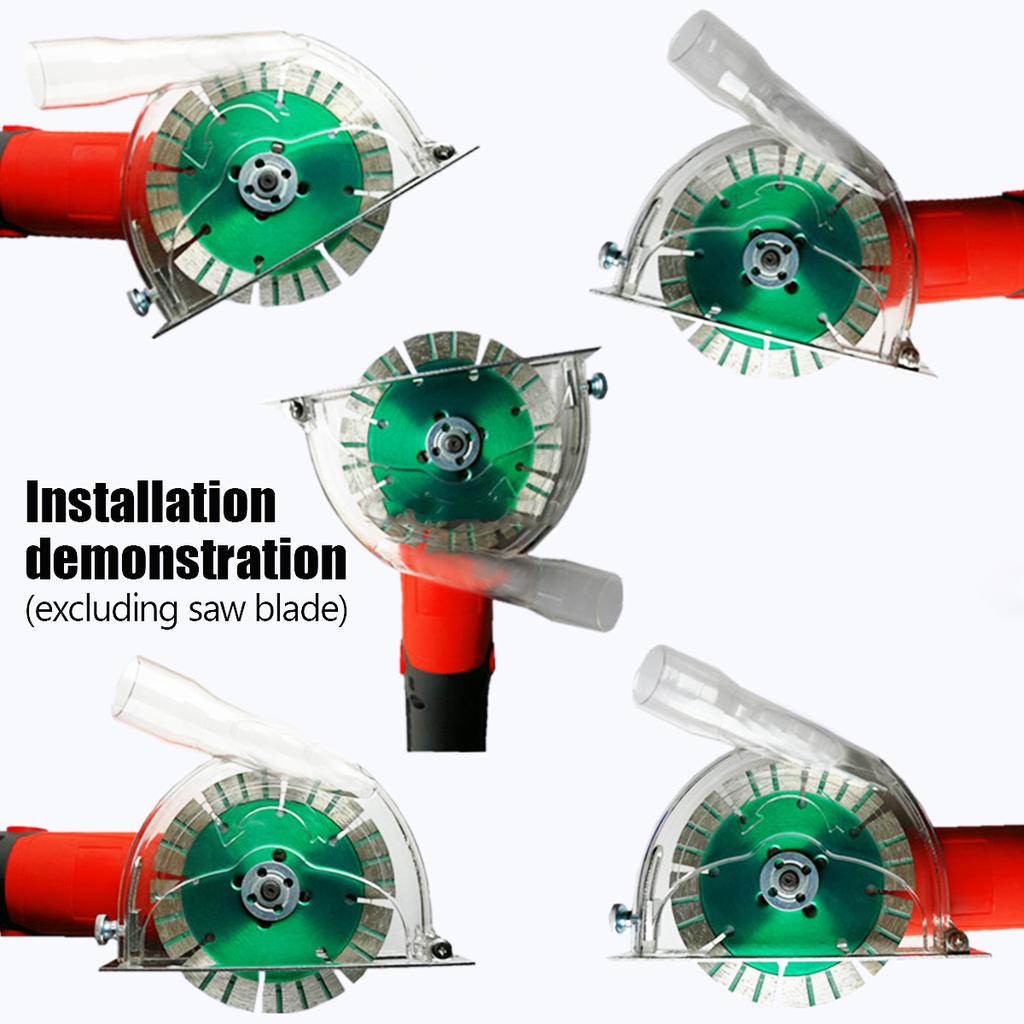 Grinding Cover Dust Extractor Cutting Guard 4" 5"  Professional Angle Grinder Guard with Attachments Transparent Durable