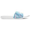 Nike Benassi Jdi Floral Flowers White Blue Slippers 'White Blue' Women's (Unisex) Slide Slippers 618919 115